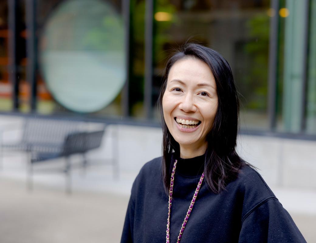 Portrait of smiling student